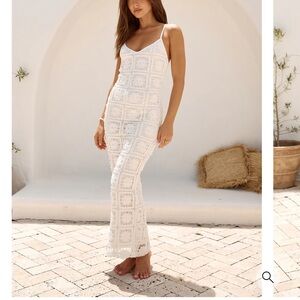 White Lace Maxi Dress